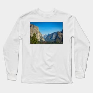 Tunnel View El Capitan Half Dome Cathedral Rocks Yosemite National Park Long Sleeve T-Shirt